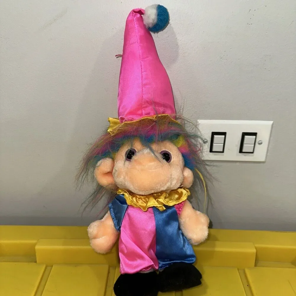 Vintage Trolio Trolls Plush Doll Clown Stuffed. Plush 1992
